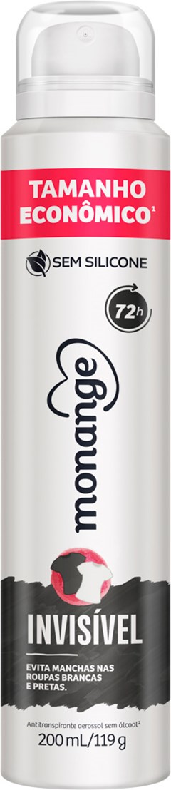 DESODORANTE AEROSOL MONANGE 200ML ANT INVISIVEL