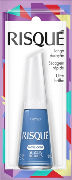 ESMALTE RISQUE BLISTER CREMOSO SOLTA NO BLUES