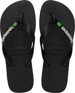 SANDÁLIA HAVAIANAS BRASIL LOGO PRETO 27/28