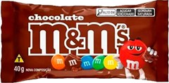 CHOCOLATE CONFEITO M&M”S  40G CHOCOLATE AO LEITE