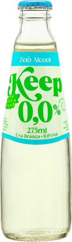 BEBIDA KEEP 275ML ZERO ALCOOL UVA BRANCA