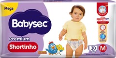 FRALDA BABYSEC SHORTINHO MEGA M