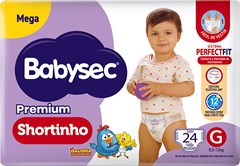 FRALDA BABYSEC SHORTINHO MEGA G