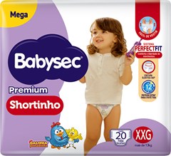 FRALDA BABYSEC SHORTINHO MEGA XXG