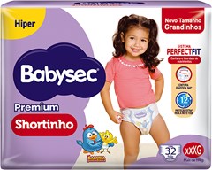 FRALDA BABYSEC SHORTINHO HIPER XXXG