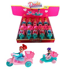 BRINQUEDO BONECA DUDA TRICICLO FRICCÃO SORTIDO