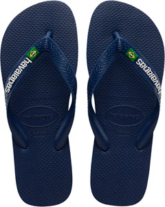 SANDÁLIA HAVAIANAS BRASIL LOGO MARINHO 37/38