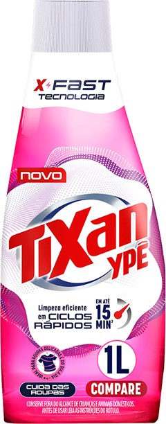 SABAO LIQUIDO TIXAN 1LT CICLO CURTO CUIDA DAS ROUPAS