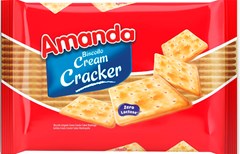 BISCOITO AMANDA CREAM CRACKER 300G