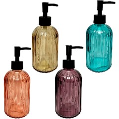 PORTA SABONETE LIQUIDO VIDRO WELLMIX LIEGE 400ML COR SORTIDA