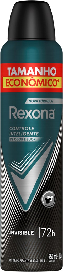 DESODORANTE AEROSOL REXONA 250ML PROMOCIONAL MASCULINO INVISIBLE