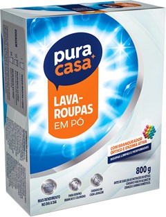 SABÃO EM PÓ PURA CASA 800G CARTUCHO