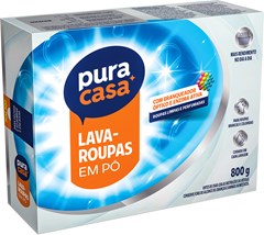 SABÃO EM PÓ PURA CASA 800G CARTUCHO