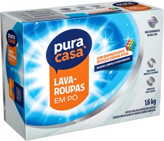 SABÃO EM PÓ PURA CASA 1,6KG CARTUCHO