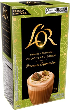 CAFÉ CAPS CAPPUC L OR DUBAI CHOC 156G