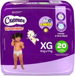 FRALDA CREMER SHORTINHO JUMBO XG
