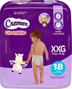 FRALDA CREMER SHORTINHO JUMBO XXG