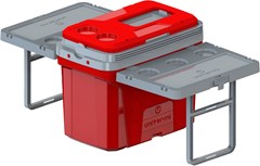 CAIXA TERMICA 20L JURERE VERMELHA COM 2 ABAS