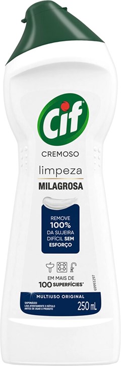 LIMPADOR CIF 250ML MULT USO CREMOSO BRANCO