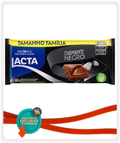 CHOCOLATE LACTA 145G DIAMANTE NEGRO