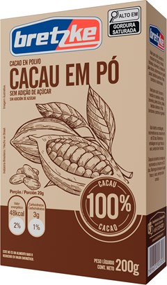 CHOC PO BRETZKE 200G 100% CACAU