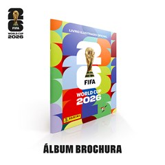 ALBUM PANINI COPA DO MUNDO 2026 CAPA FLEXIVEL BROCHURA 112PG