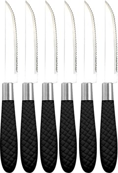 FACA DE MESA INOX AUSTRALIA CABO PRETO EM CASA TEM