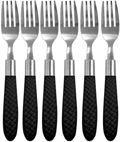 GARFO DE MESA INOX AUSTRALIA CABO PRETO EM CASA TEM