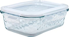 POTE DE VIDRO HERMÉTICO RETANGULAR 640ML HONEY EM CASA TEM