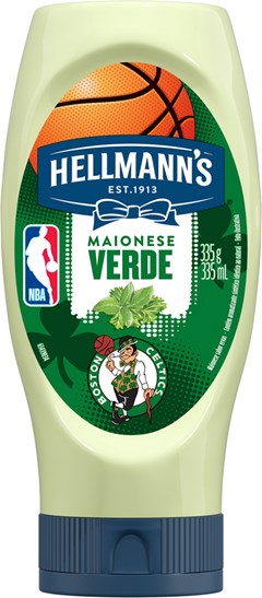 MAIONESE HELLMANNS 335G SQUEEZE VERDE