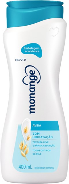 LOÇÃO HIDRATANTE MONANGE 400ML AVEIA