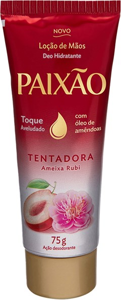 LOÇÃO HIDRATANTE PAIXÃO PARA AS MÃOS 75G MÃOS AMEIXA