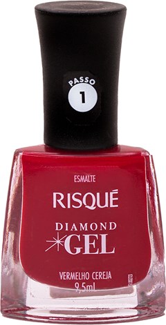 ESMALTE RISQUE NU CREM DGEL VERMELHO CEREJA