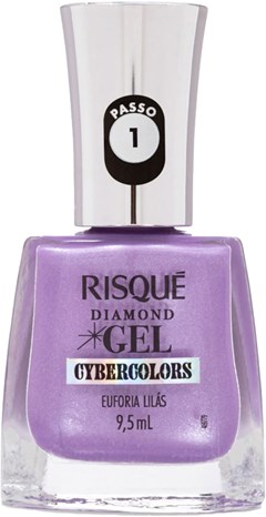 ESMALTE RISQUE NU CREM DGEL EUFORIA LILÁS