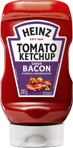 CATCHUP HEINZ 397G SQUEEZE BACON E CEBOLA