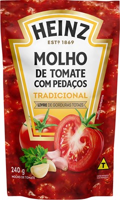 MOLHO DE TOMATE HEINZ 240G SACHE TRADICIONAL