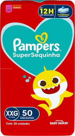 FRALDA PAMPERS SUPERSEQUINHA SUPER XXG