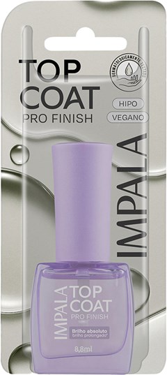ESMALTE IMPALA BL PRO FINISH  TOP COAT BRILHO ABSOLUTO