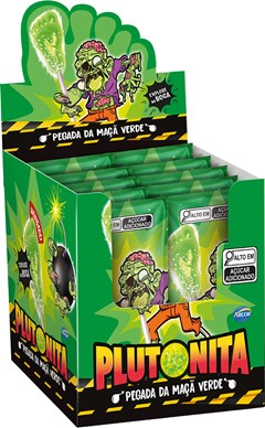 PIRULITO PLUTONITA 132G EXPLOSIVO MAÇÃ VERDE
