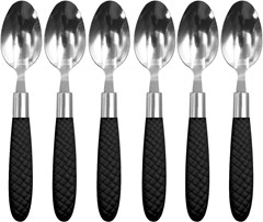 COLHER DE MESA INOX AUSTRALIA CABO PRETO EM CASA TEM