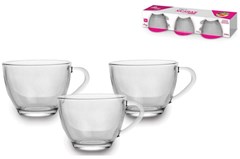 XÍCARA DE CHÁ DE VIDRO 275ML EM CASA TEM