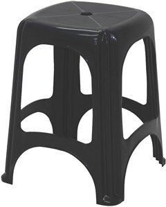 BANQUETA DE PLASTICO TRAMONTINA NITERÓI PRETA