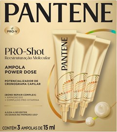 AMPOLA TRATAMENTO CAPILAR PANTENE 15ML RECUPERAÇÃO MOLECULAR