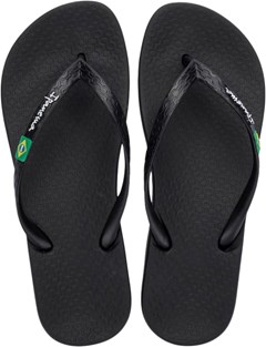 SANDÁLIA IPANEMA ANATÔMICA BRASIL PRETO/PRETO/BRANCO 35
