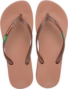 SANDÁLIA IPANEMA ANATÔMICA BRASIL MARROM/MARROM/ROSA 33/34