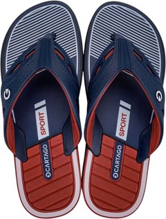 SANDÁLIA CARTAGO DALLAS AZUL/VERMELHO/BRANCO 43/44