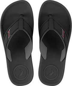 SANDÁLIA RIDER TRACE DUO PRETO/CINZA/VERMELHO 43/44