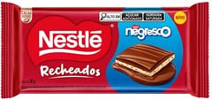 CHOCOLATE NESTLE TABLETE NEGRESCO 90G RECHEADO