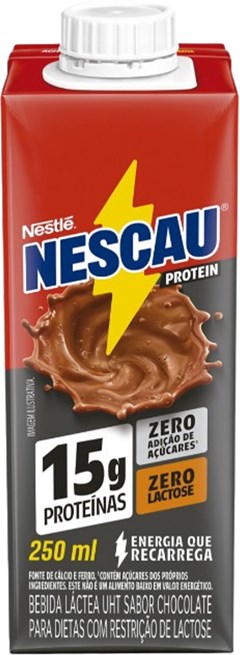 BEB NESCAU PROTEIN S/LACTOSE 15G PR 250ML CHOCOLATE