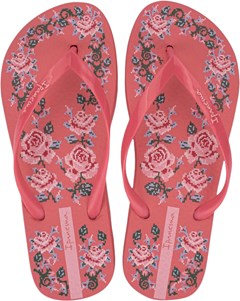 SANDÁLIA IPANEMA FEMININA FLORA ROSA/ROSA/AZUL 35